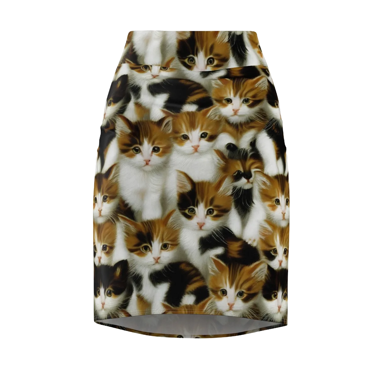 Cuddle Chaos on Pencil Skirt — Front