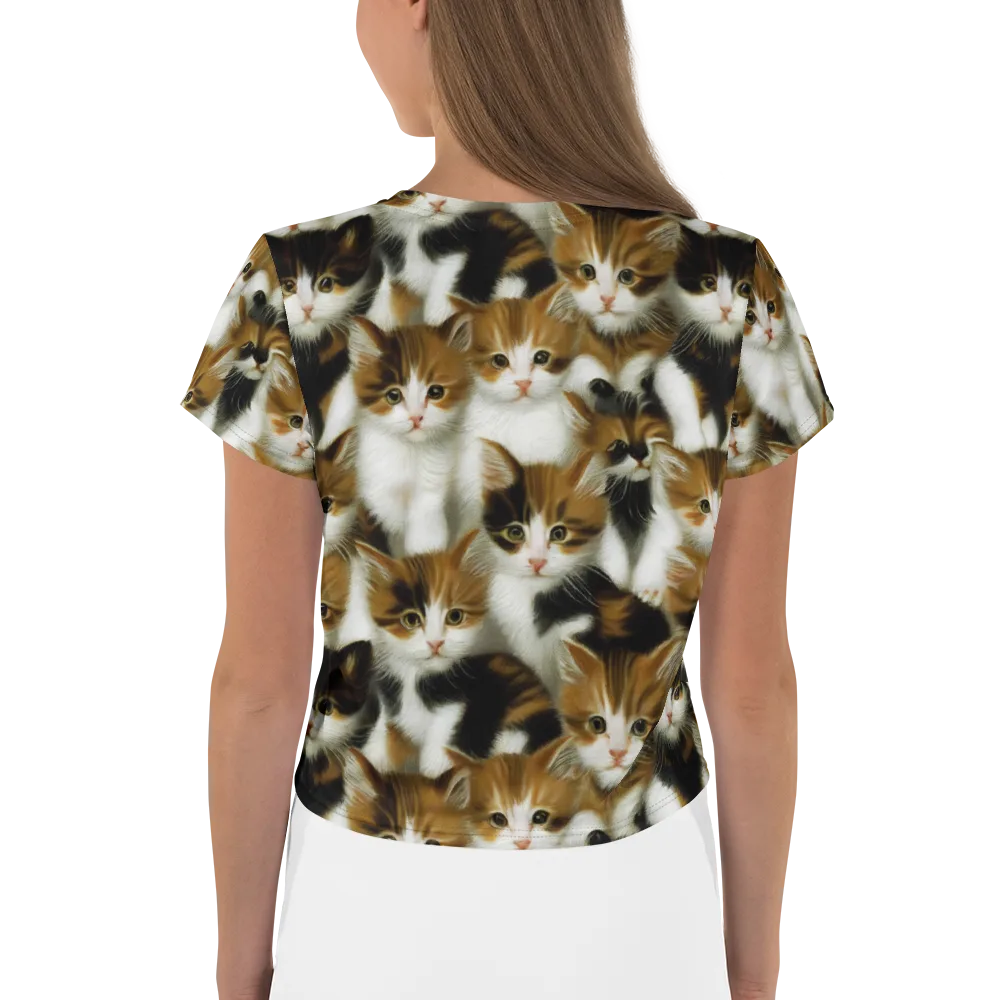 Cuddle Chaos on Crop Tee — Back