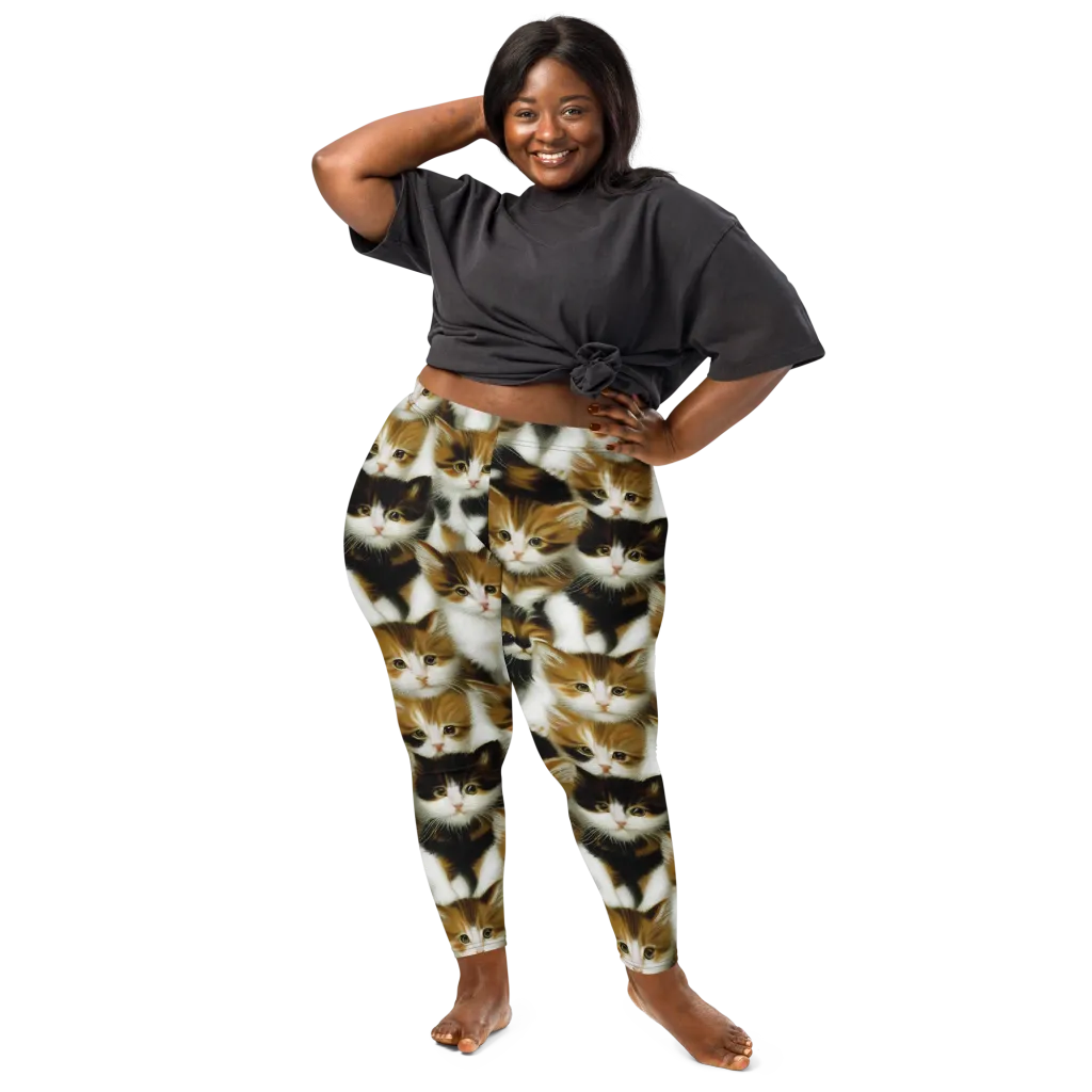 Cuddle Chaos on Leggings — Front
