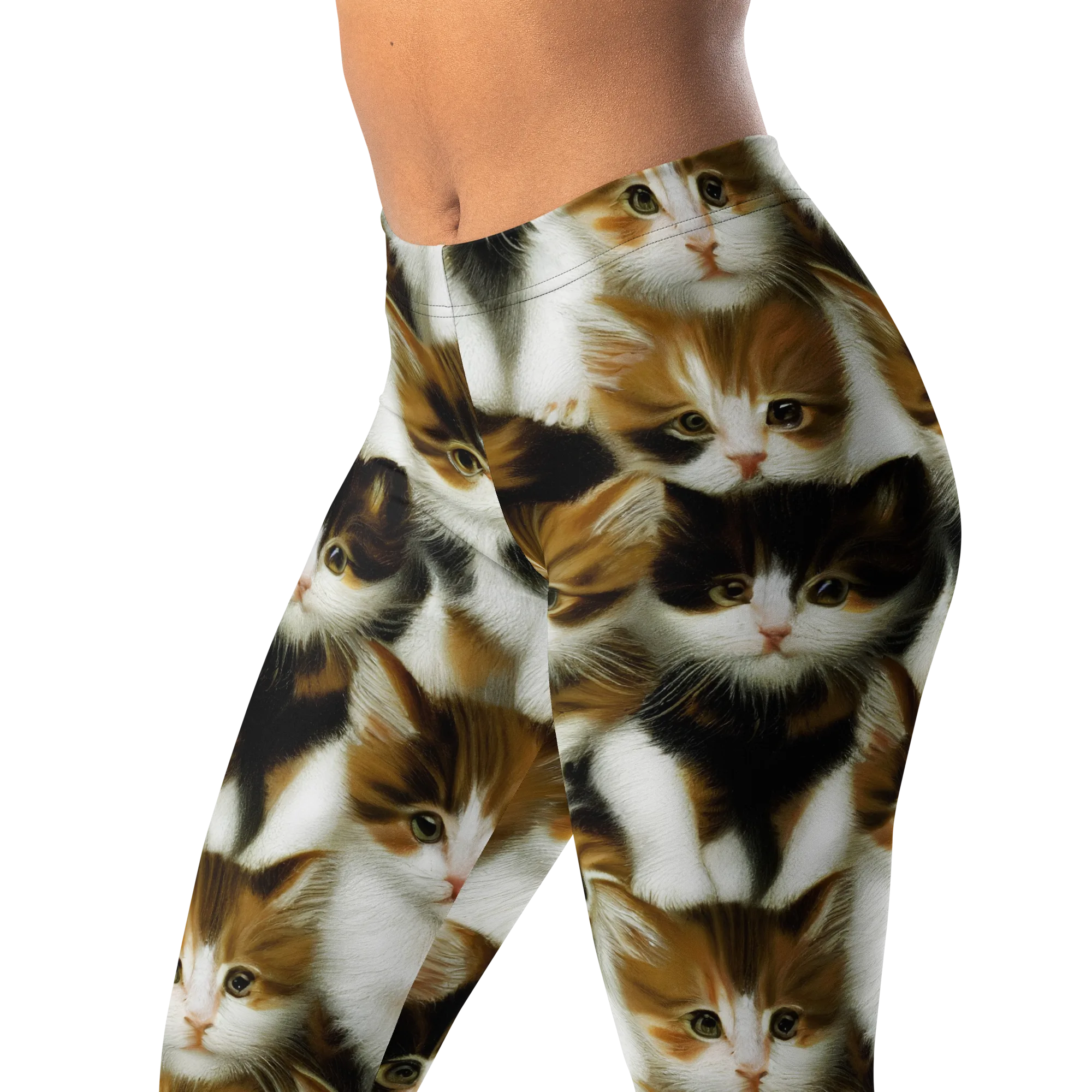 Cuddle Chaos on Leggings — Left Front
