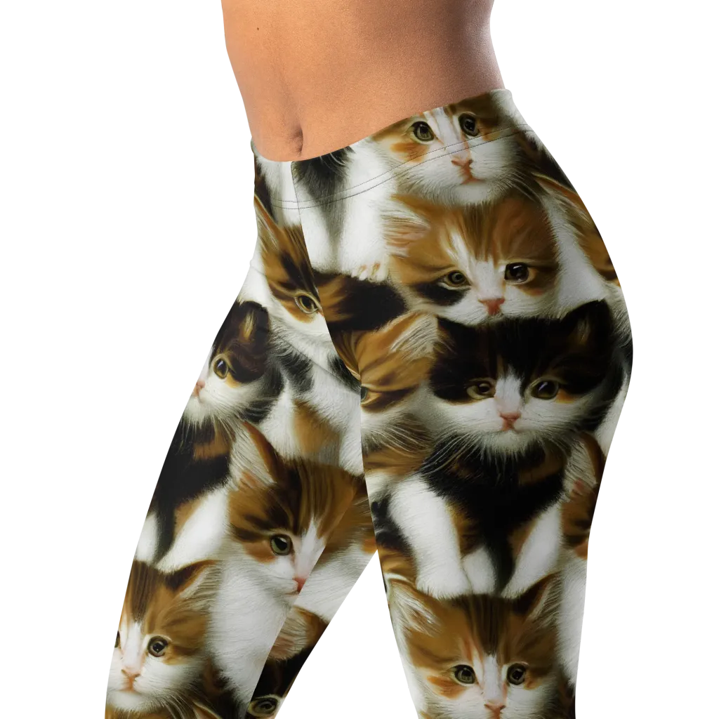 Cuddle Chaos on Leggings — Left Front