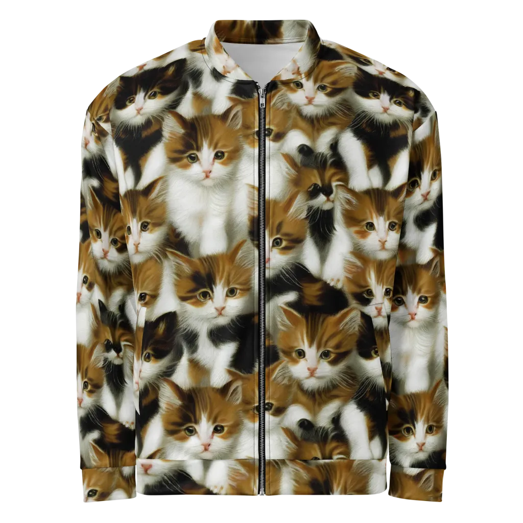 Cuddle Chaos on Bomber Jacket — Front