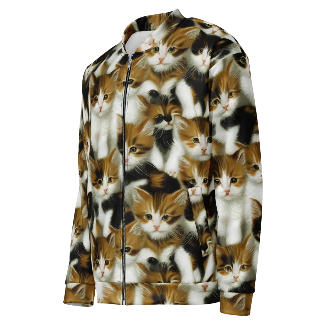 Cuddle Chaos on Bomber Jacket — Left Front