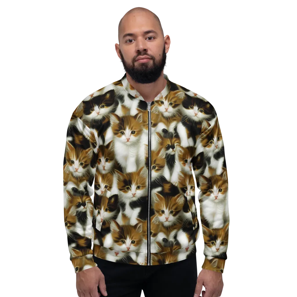 Cuddle Chaos on Bomber Jacket — Front