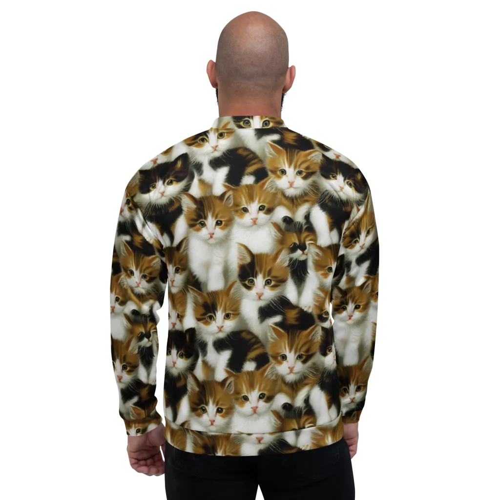 Cuddle Chaos on Bomber Jacket — Back