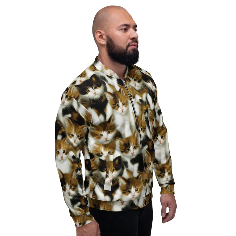 Cuddle Chaos on Bomber Jacket — Right
