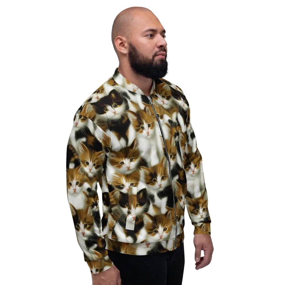 Cuddle Chaos on Bomber Jacket — Right