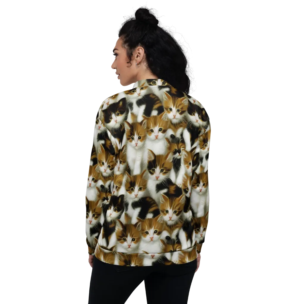 Cuddle Chaos on Bomber Jacket — Back