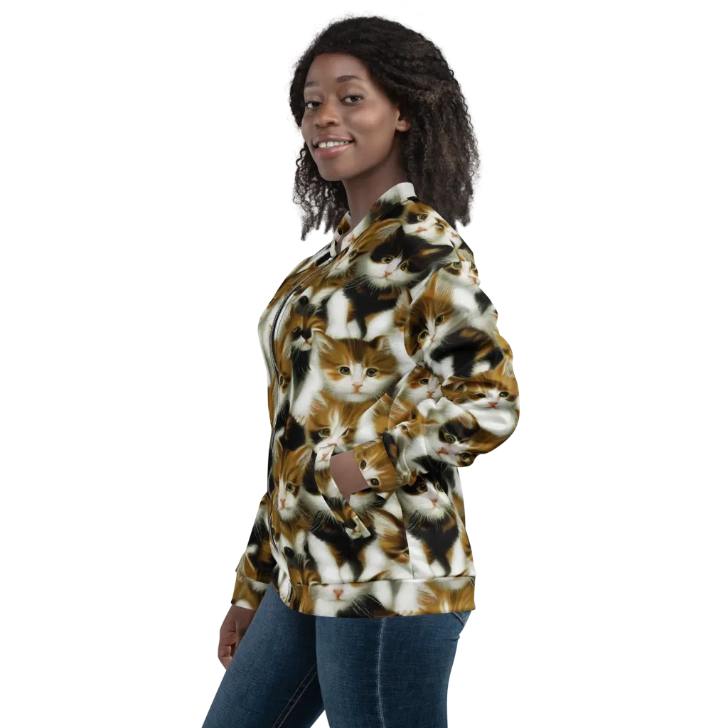 Cuddle Chaos on Bomber Jacket — Left