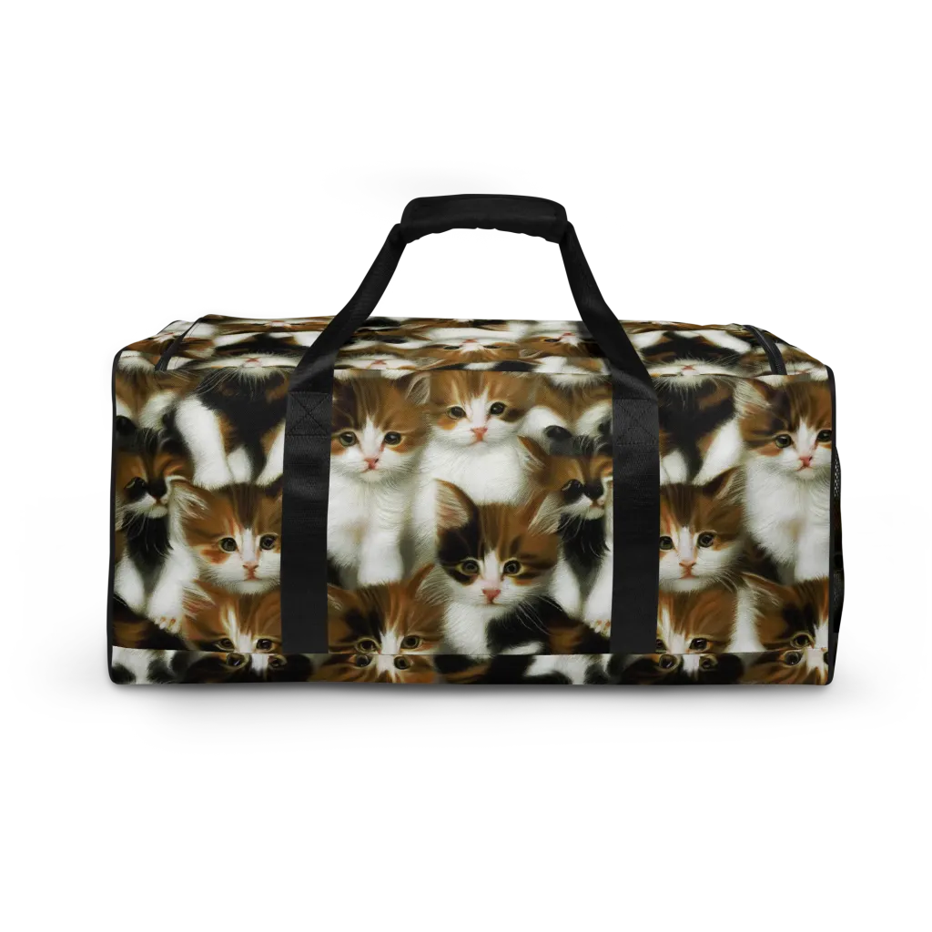Cuddle Chaos on Duffle Bag — Back