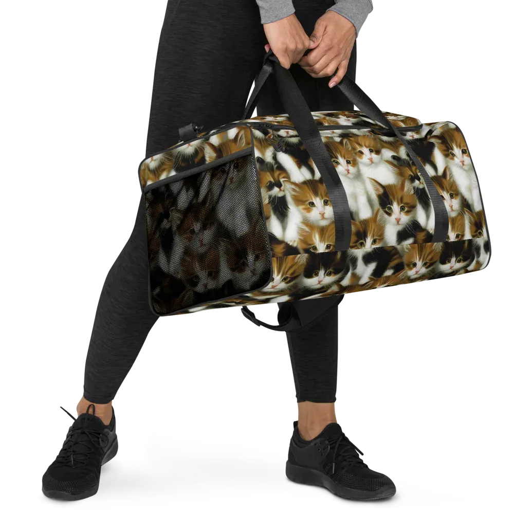 Cuddle Chaos on Duffle Bag — Right Front
