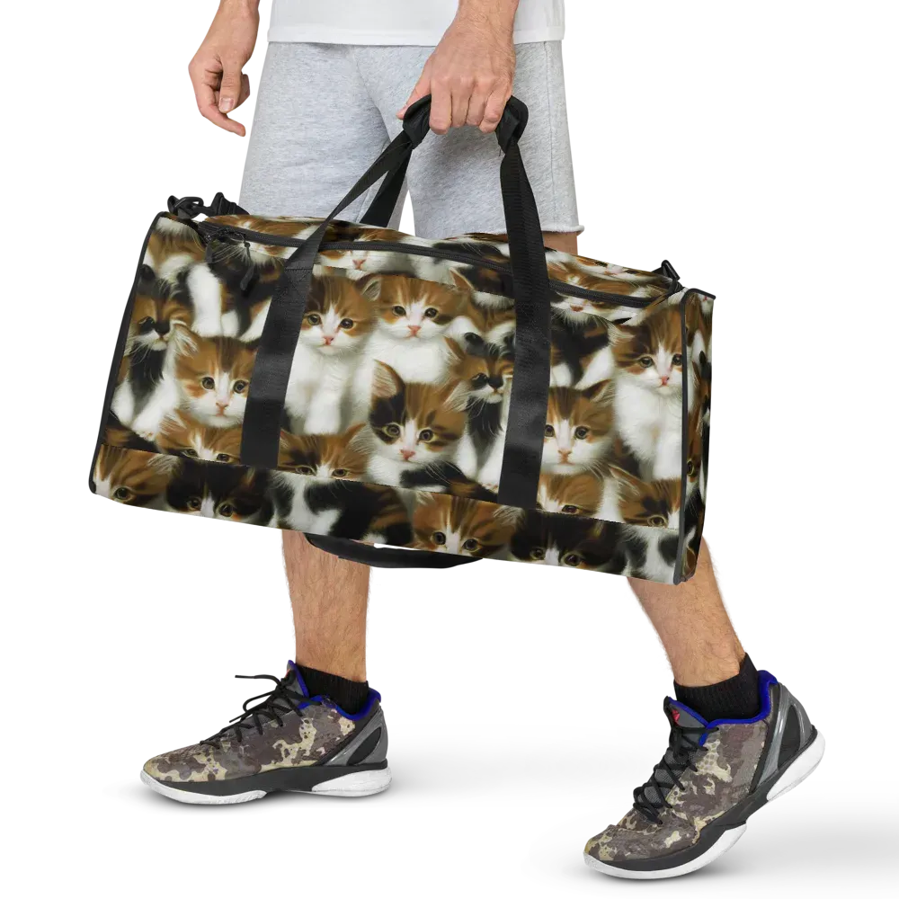 Cuddle Chaos on Duffle Bag — Front