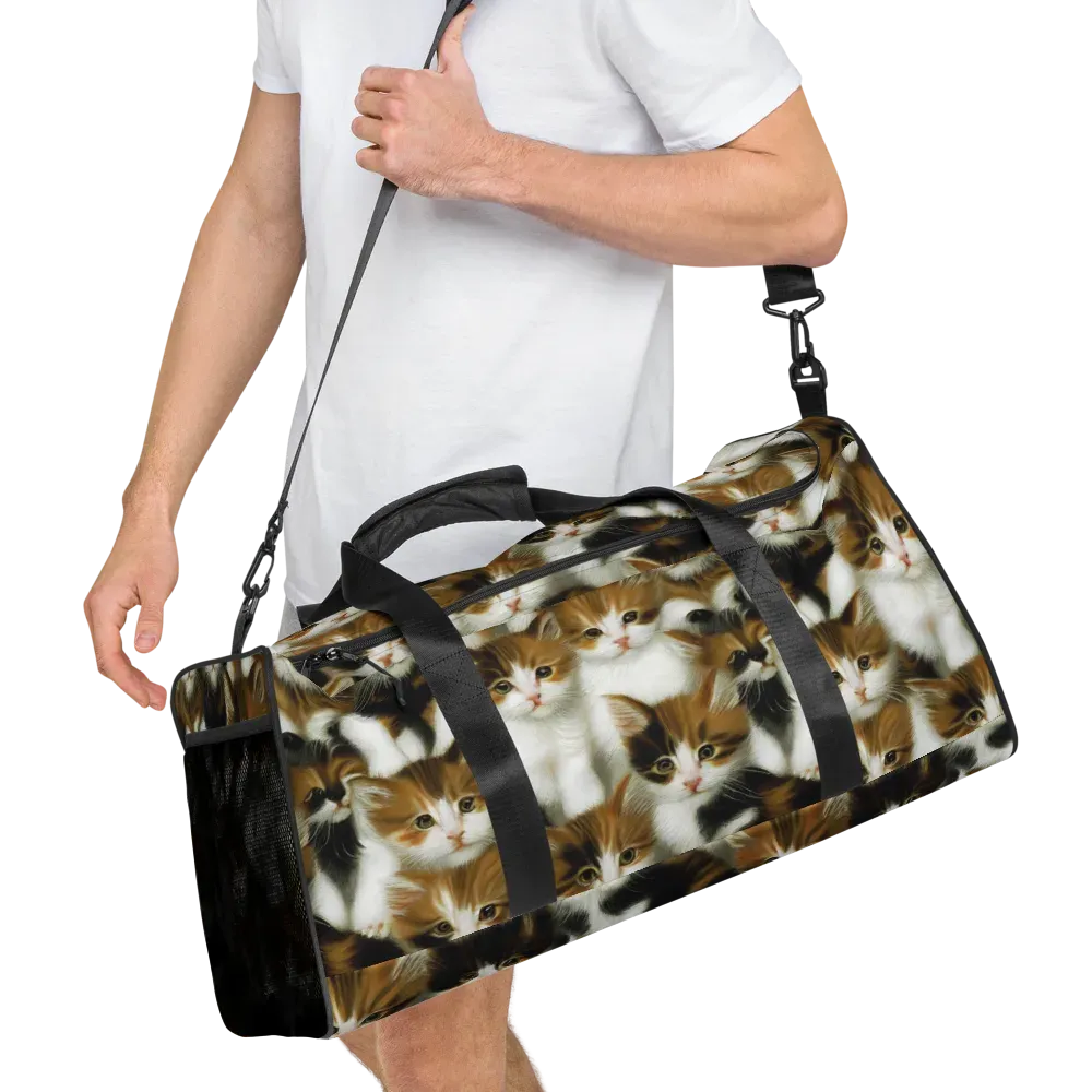 Cuddle Chaos on Duffle Bag — Right Front