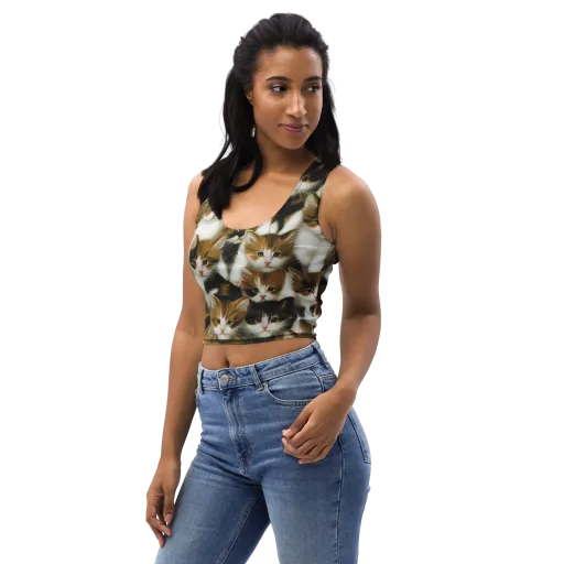 Cuddle Chaos on a Crop Top