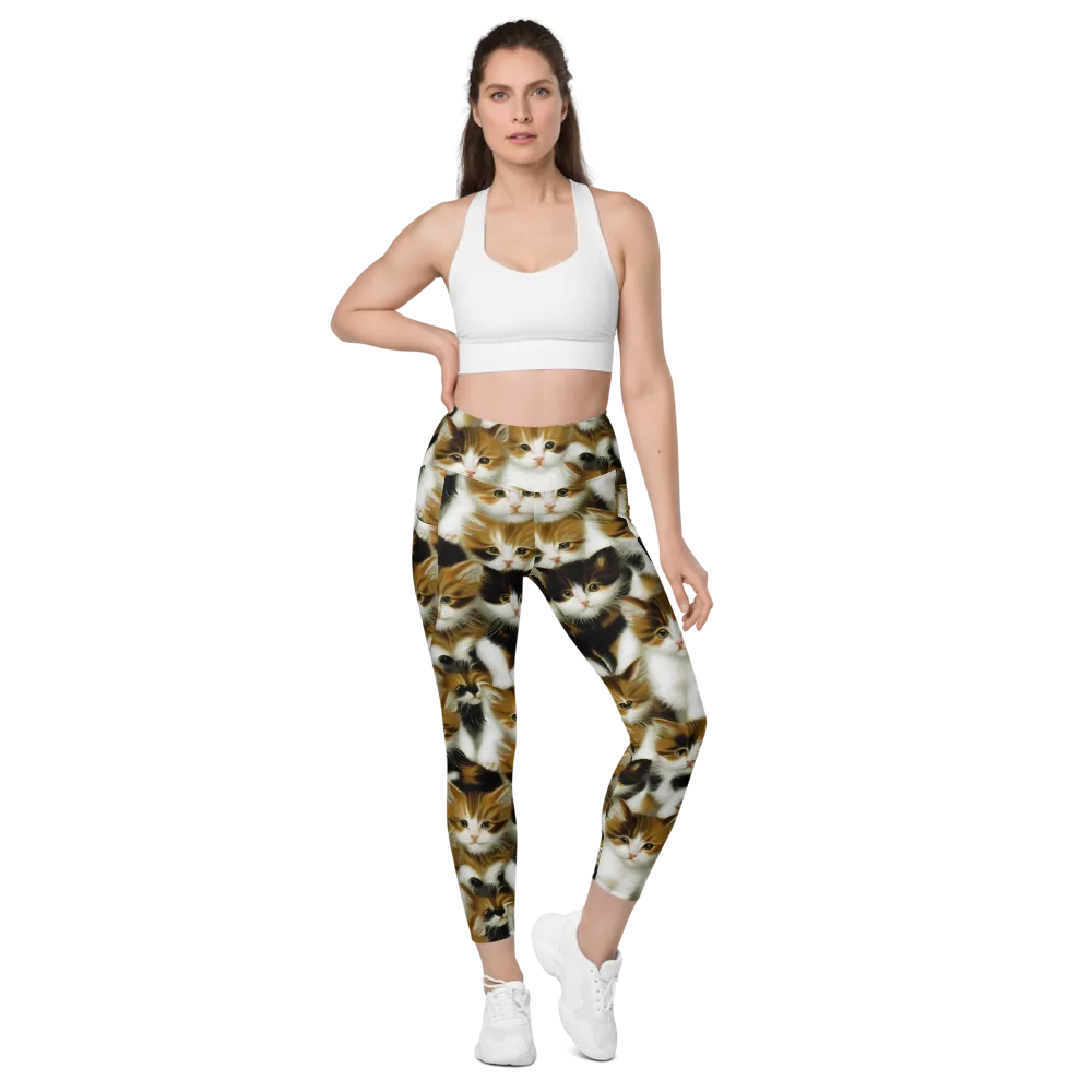 Cuddle Chaos on Leggings with Pockets — Front