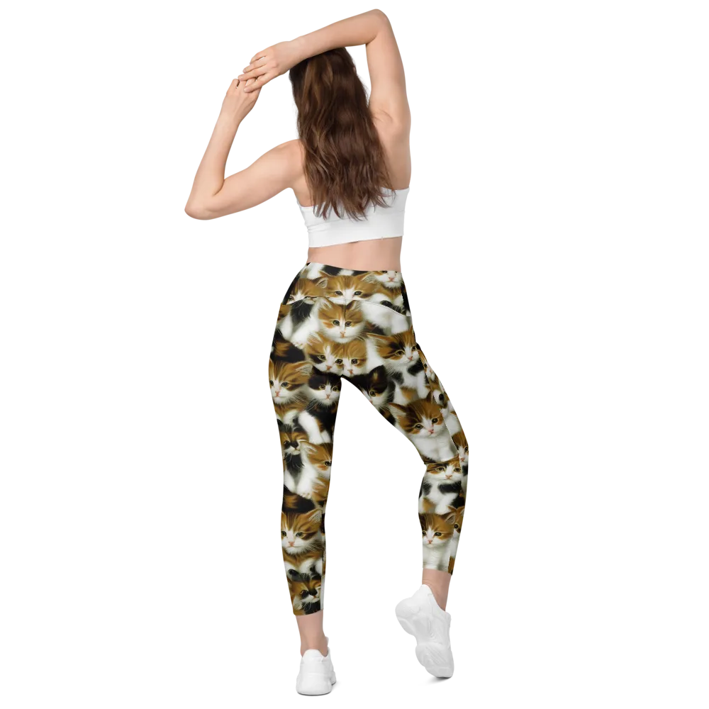 Cuddle Chaos on Leggings with Pockets — Back