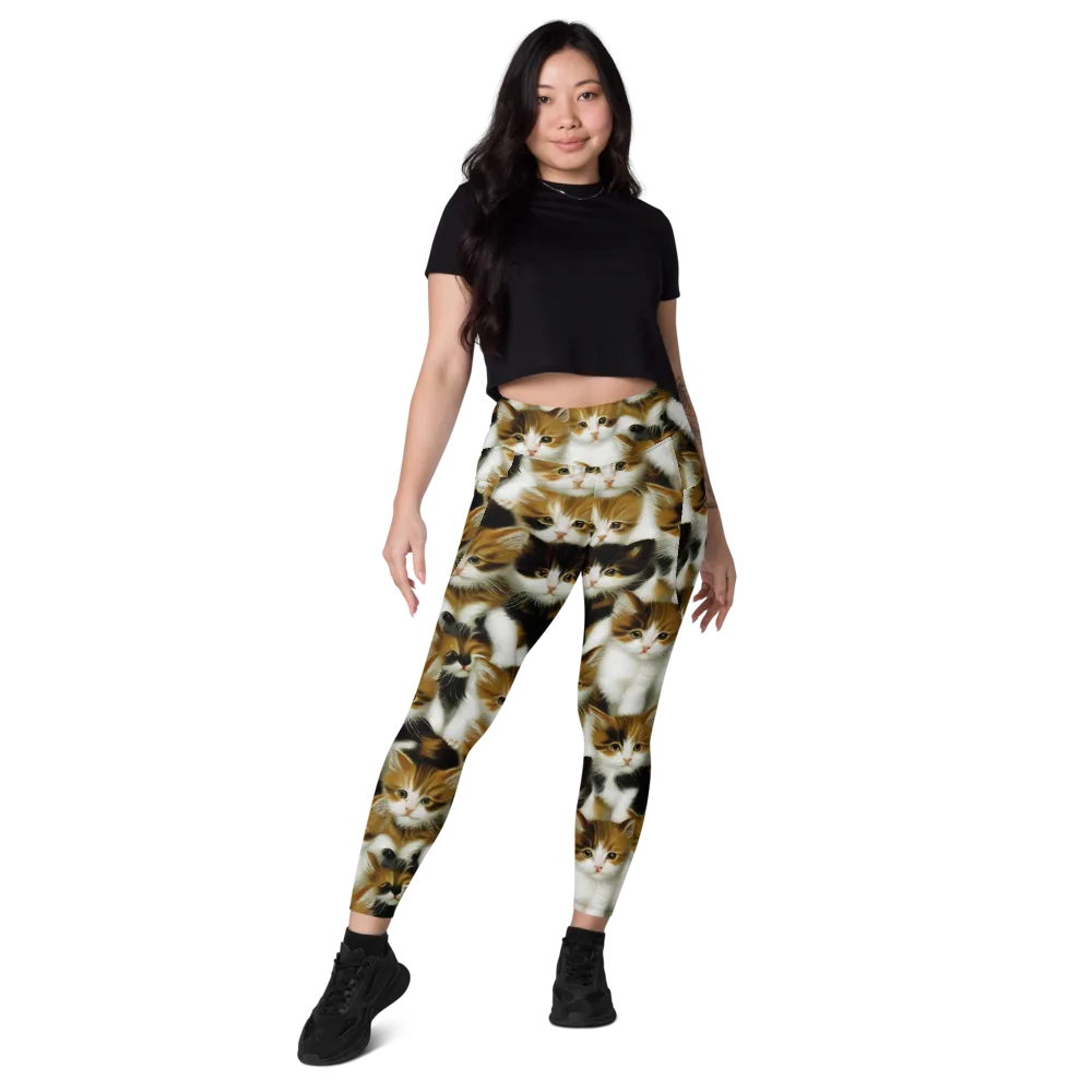 Cuddle Chaos on Leggings with Pockets — Front
