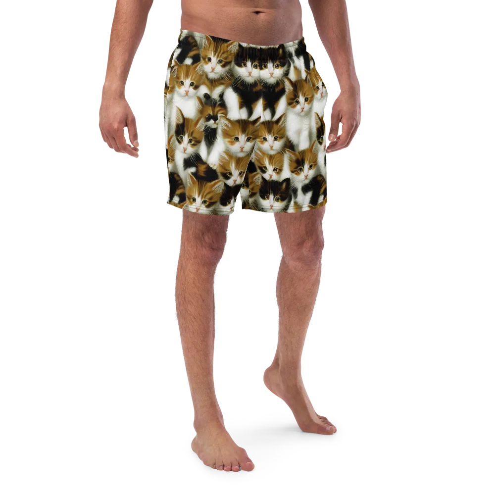 Cuddle Chaos on Swim Trunks — Front