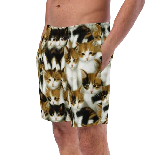 Cuddle Chaos on a Swim Trunks