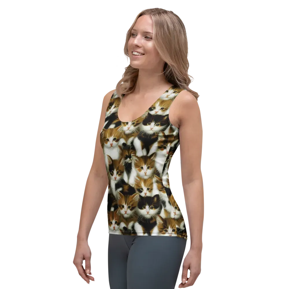 Cuddle Chaos on Women's Tank Top — Left Front