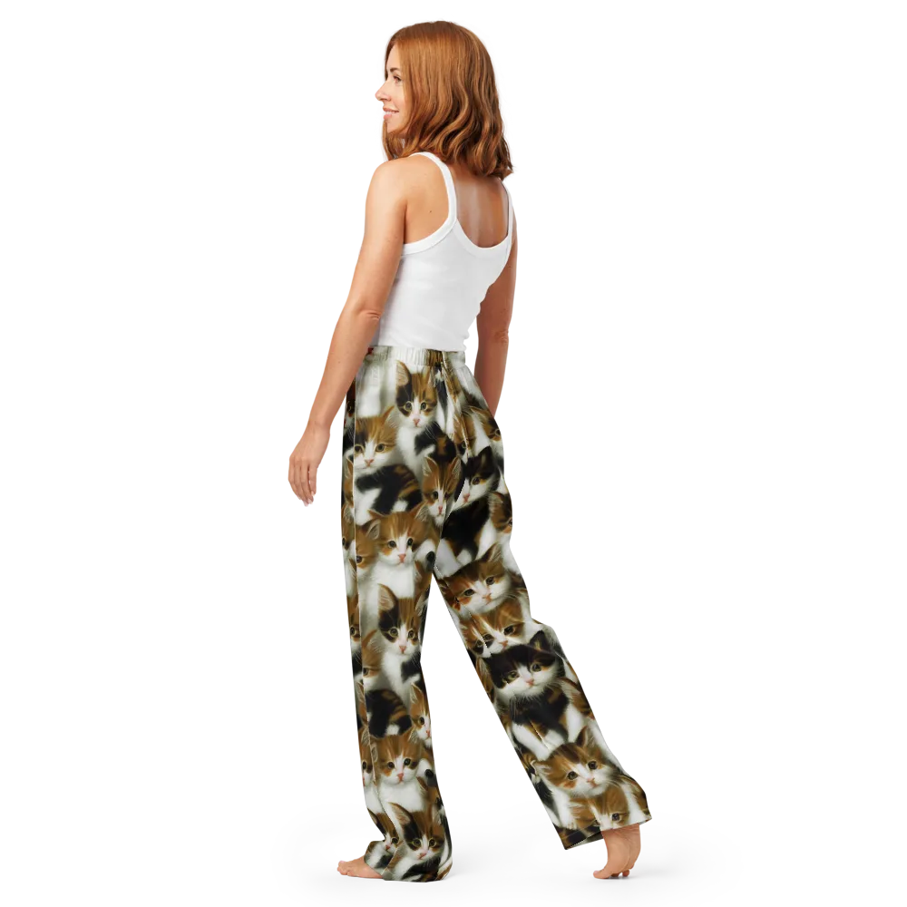 Cuddle Chaos on Women's Pajama Pants — Back