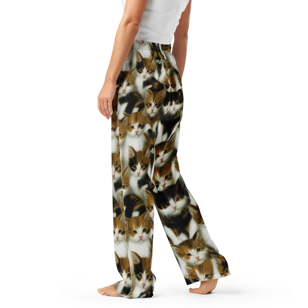 Cuddle Chaos on Women's Pajama Pants — Left