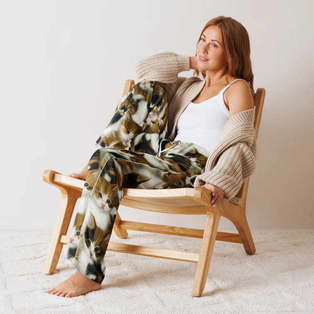 Cuddle Chaos on Women's Pajama Pants — Front