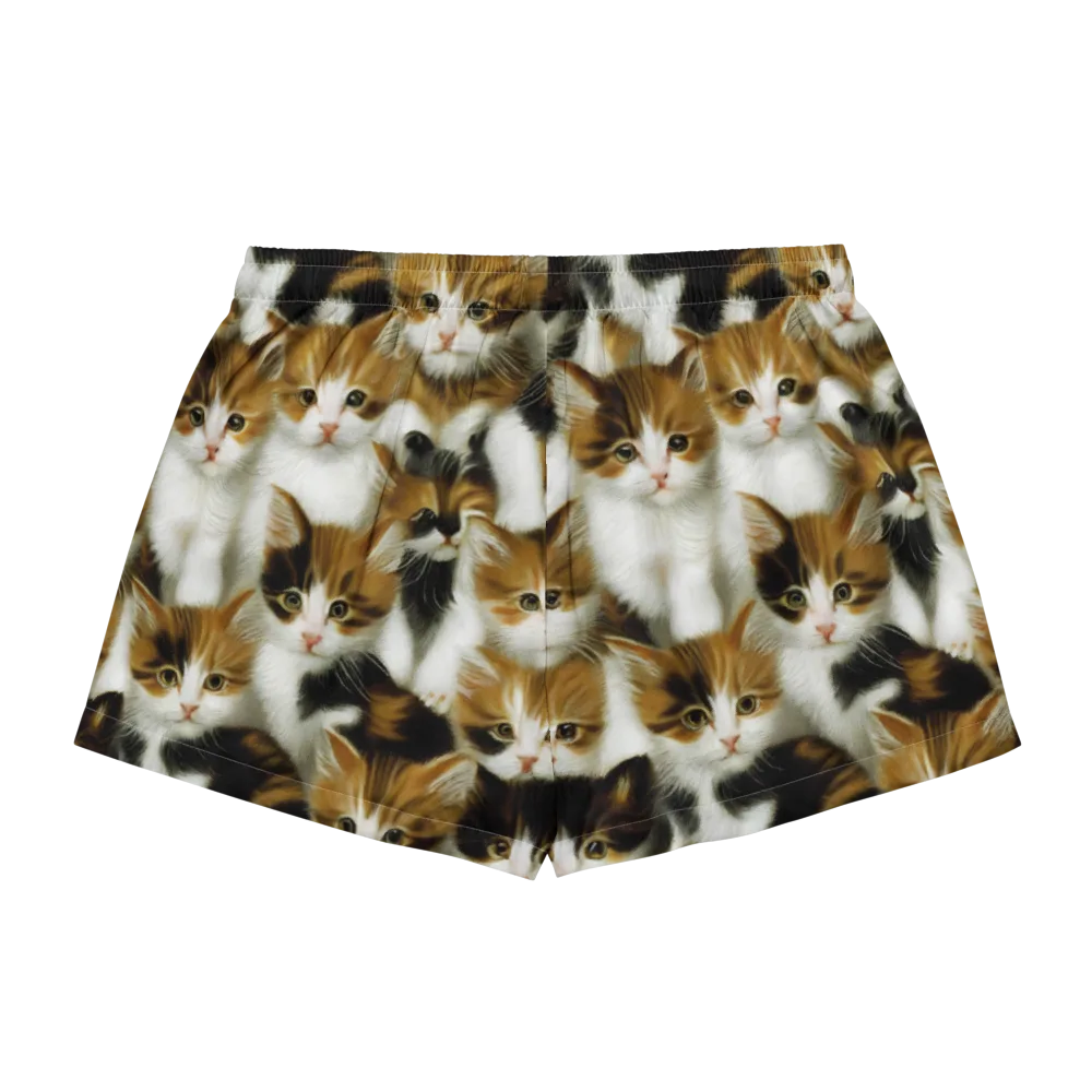 Cuddle Chaos on Women's Pajama Shorts — Back