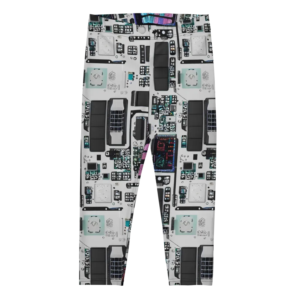 Wired Wonders on Capri Leggings — Front