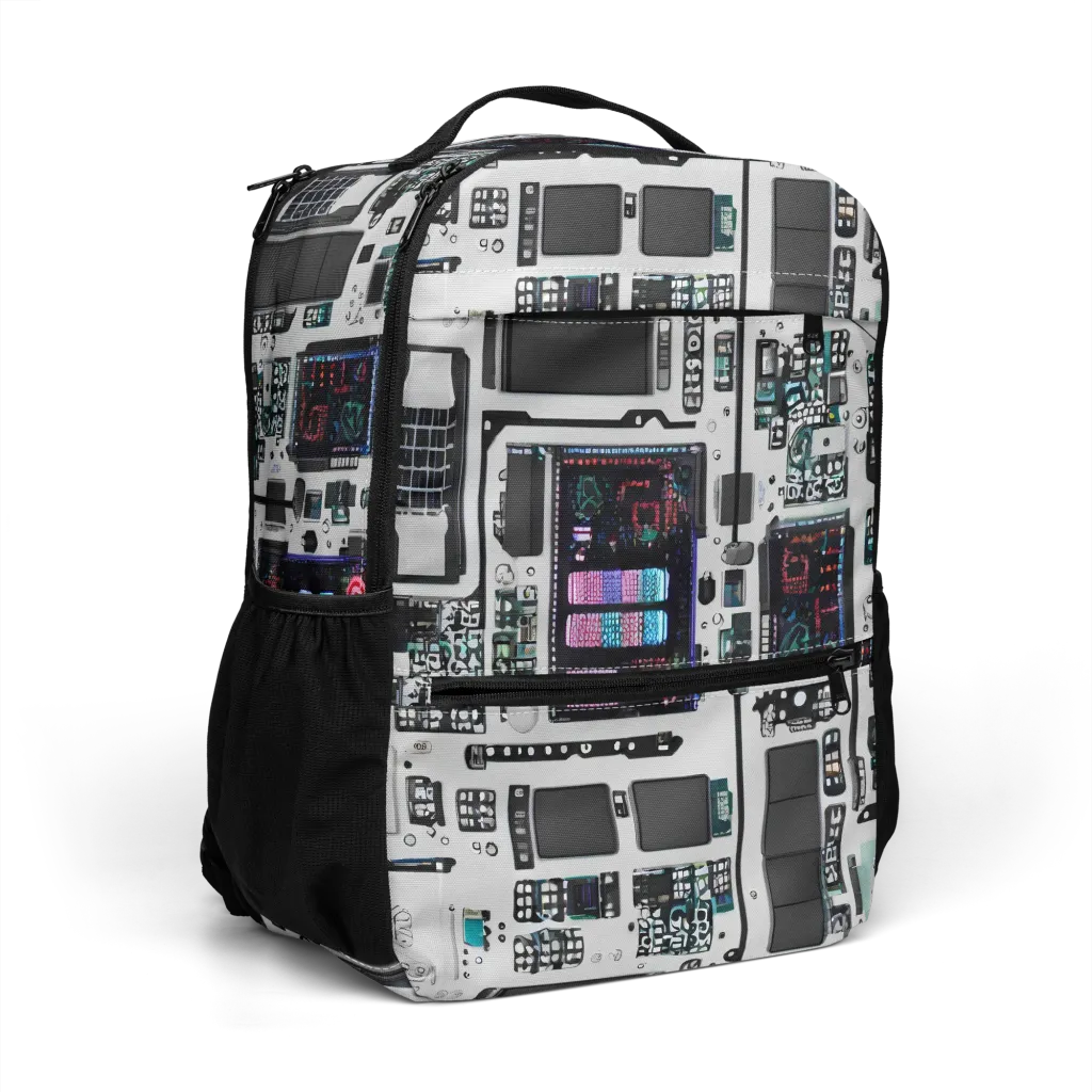 Wired Wonders on Utility Backpack — Right Front