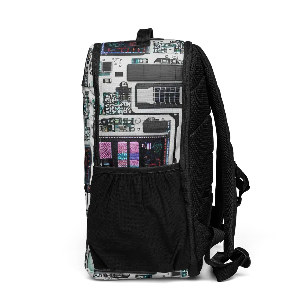 Wired Wonders on Utility Backpack — Left