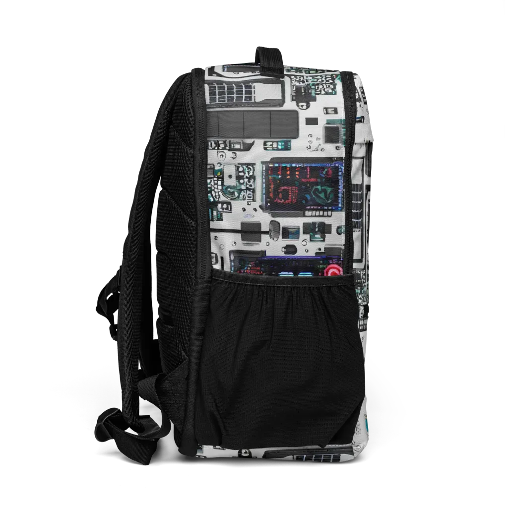 Wired Wonders on Utility Backpack — Right