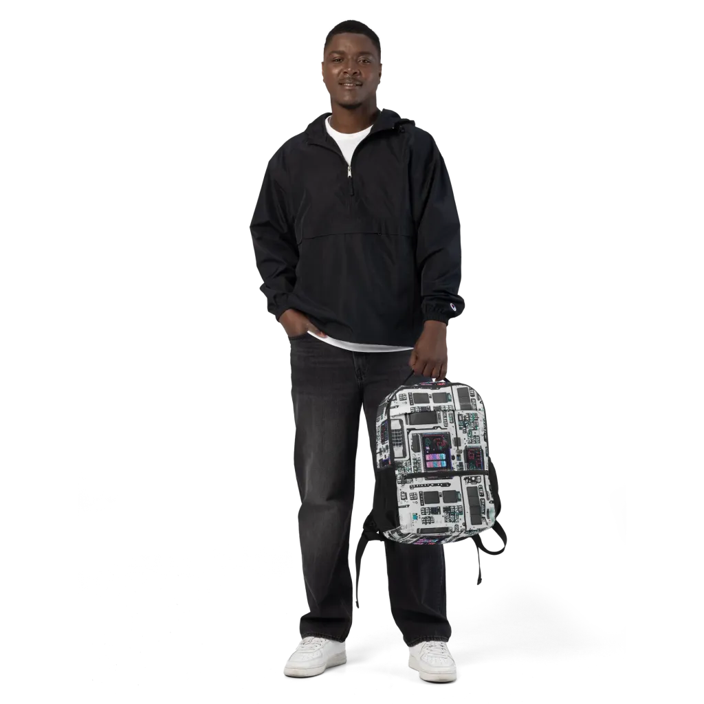 Wired Wonders on Utility Backpack — Front