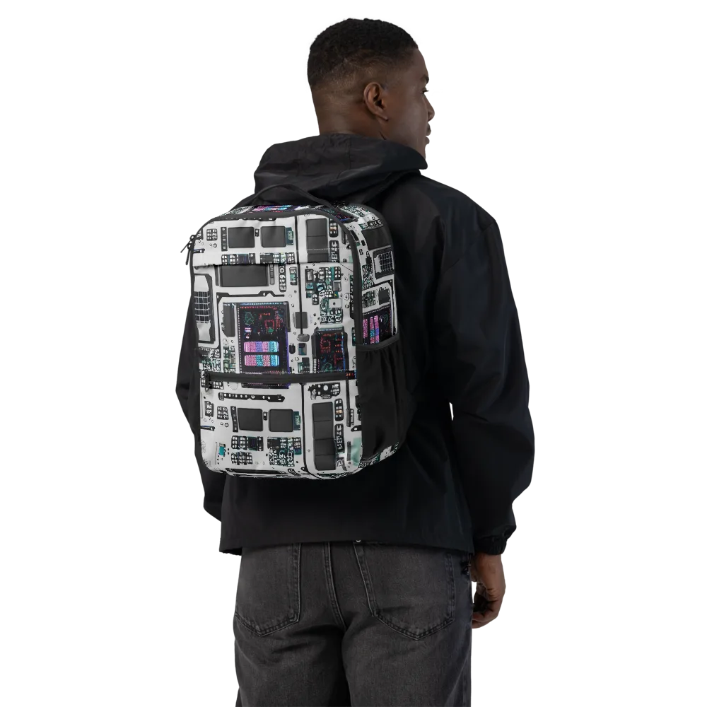 Wired Wonders on Utility Backpack — Back