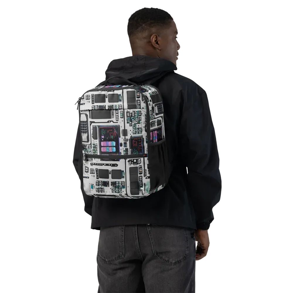 Wired Wonders on Utility Backpack — Back