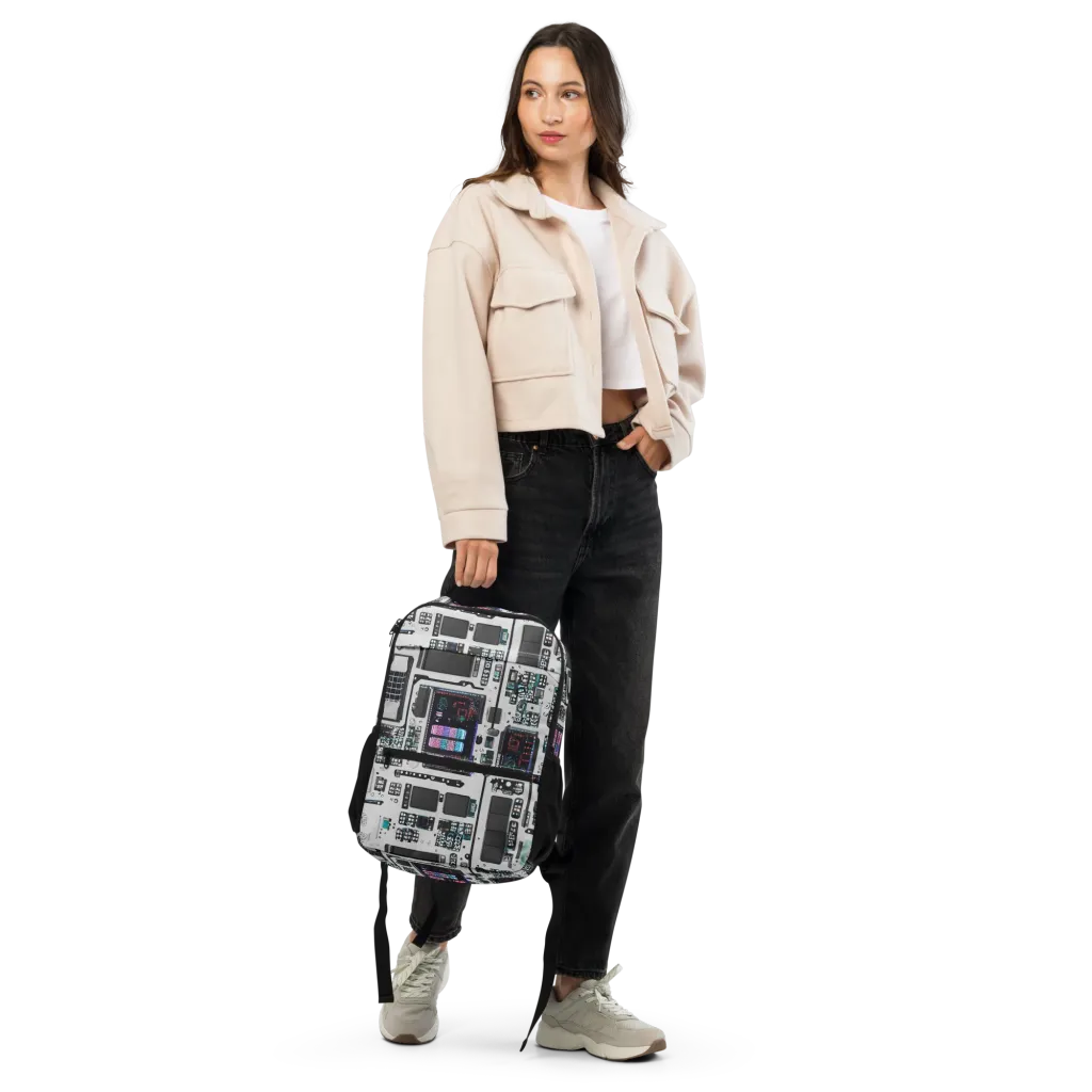 Wired Wonders on Utility Backpack — Front