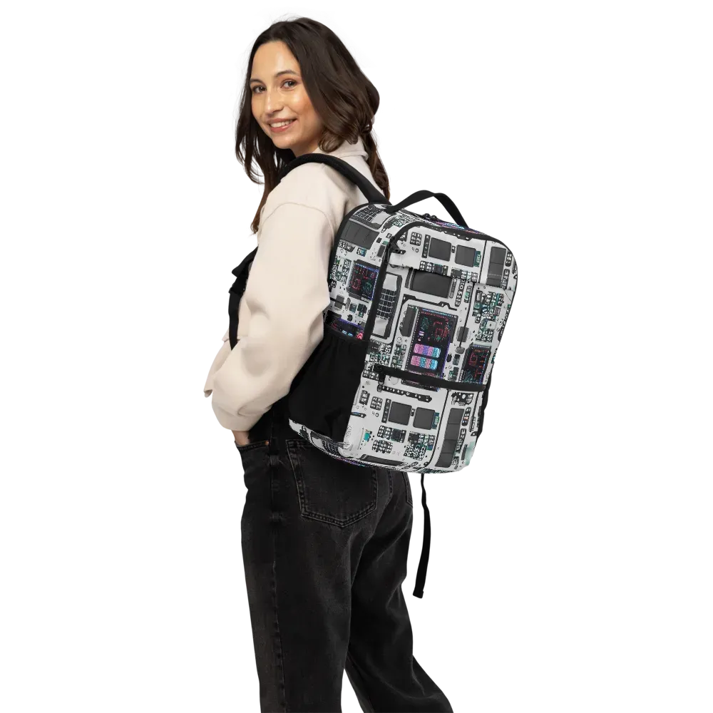 Wired Wonders on Utility Backpack — Back
