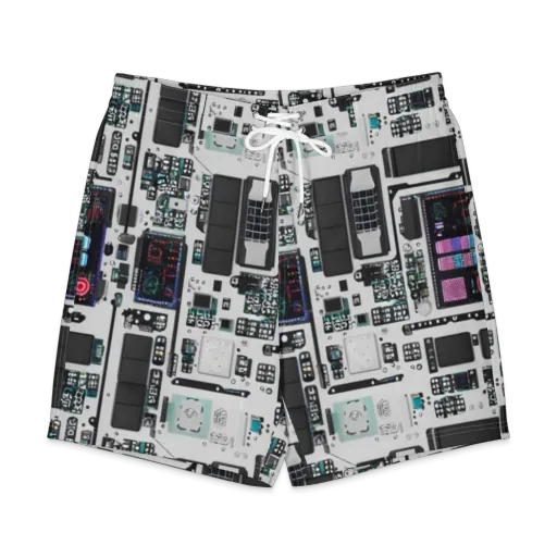 Wired Wonders on a Men's Board Shorts