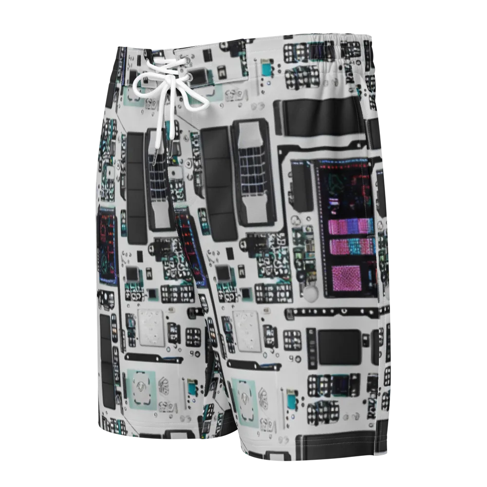 Wired Wonders on Men's Board Shorts — Front