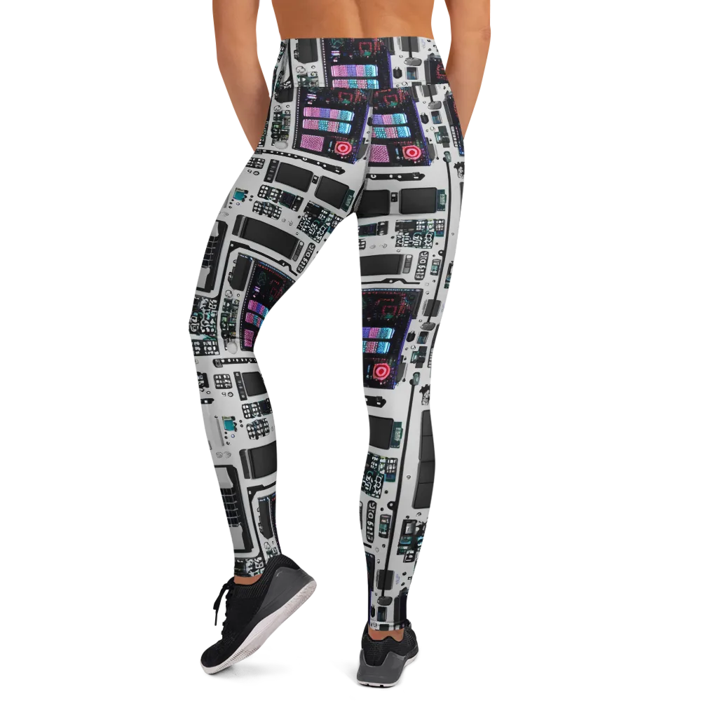 Wired Wonders on Yoga Leggings — Back