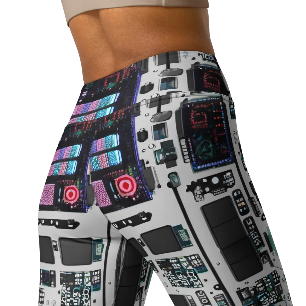 Wired Wonders on Yoga Leggings — Back