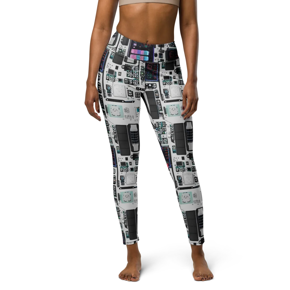 Wired Wonders on Yoga Leggings — Front