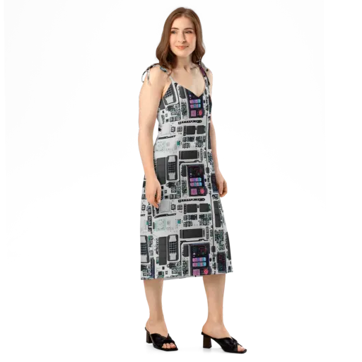 Wired Wonders on a Slip Dress