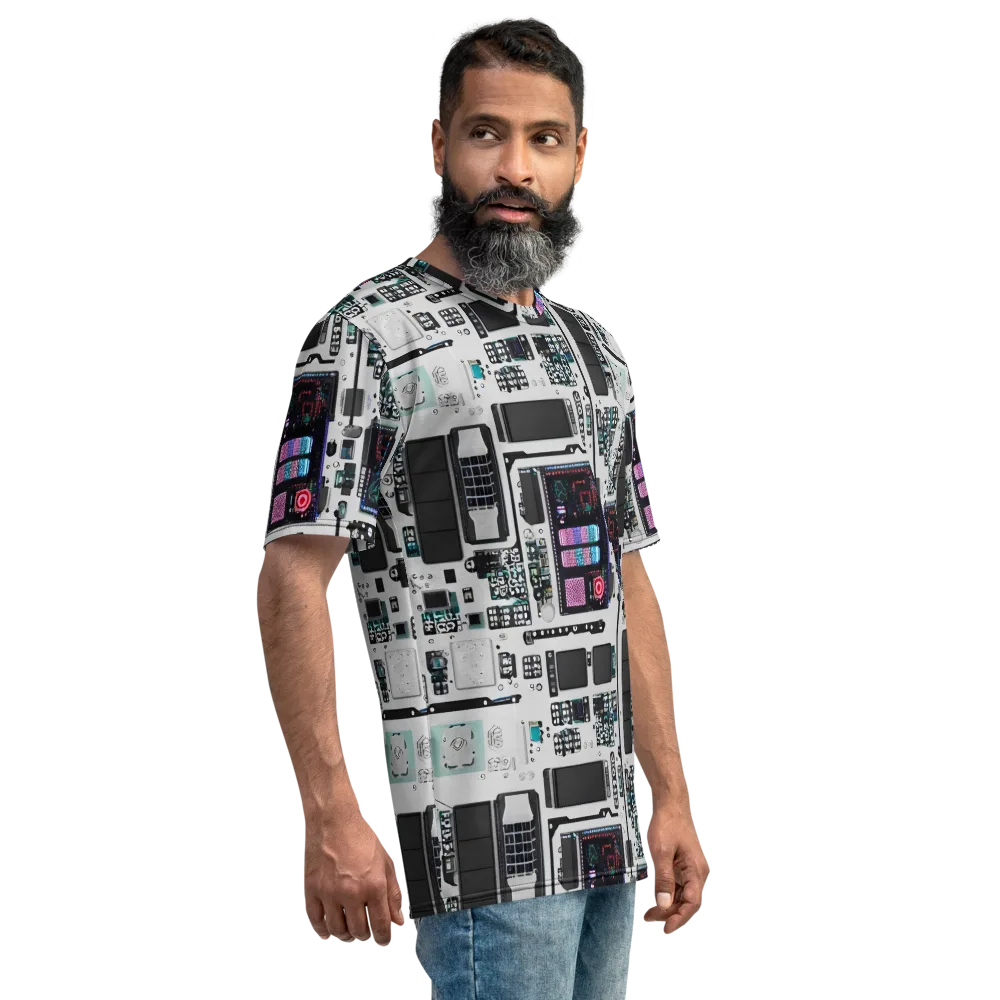 Wired Wonders on Men's Crew Neck T-Shirt — Right
