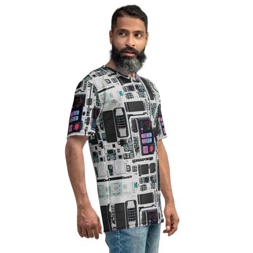 Wired Wonders on a Men's Crew Neck T-Shirt