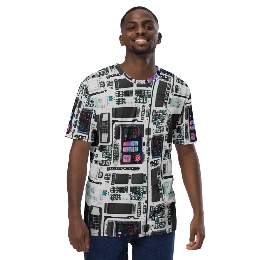 Wired Wonders on Men's Crew Neck T-Shirt — Front