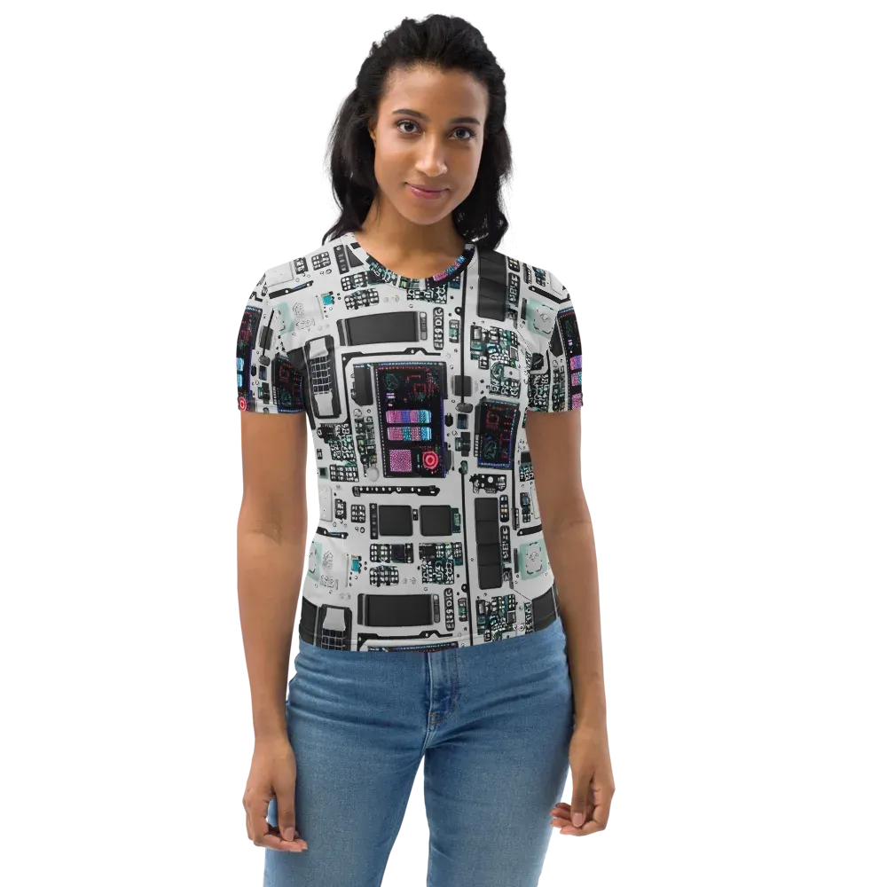 Wired Wonders on Women's Crew Neck T-Shirt — Front