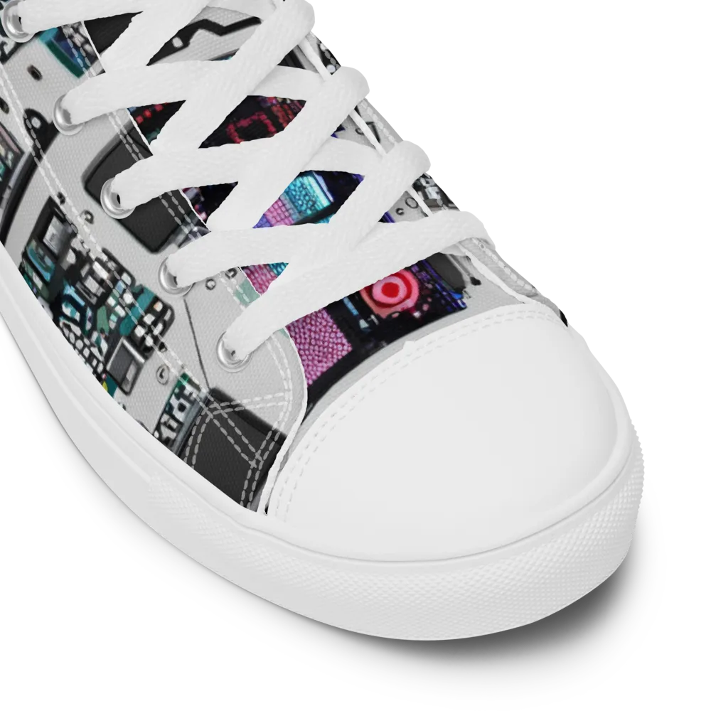 Wired Wonders on Women's High Top Canvas Shoes — Product details