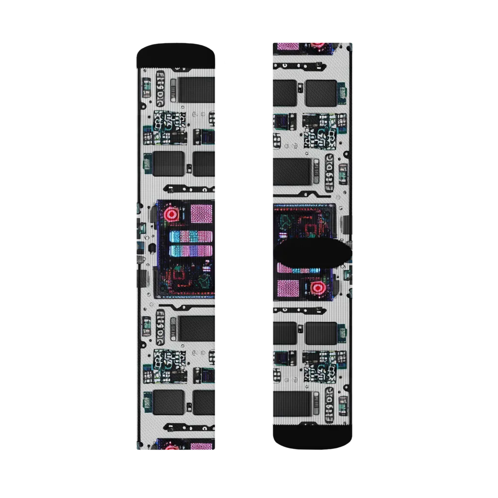 Wired Wonders on Socks — Left Sock