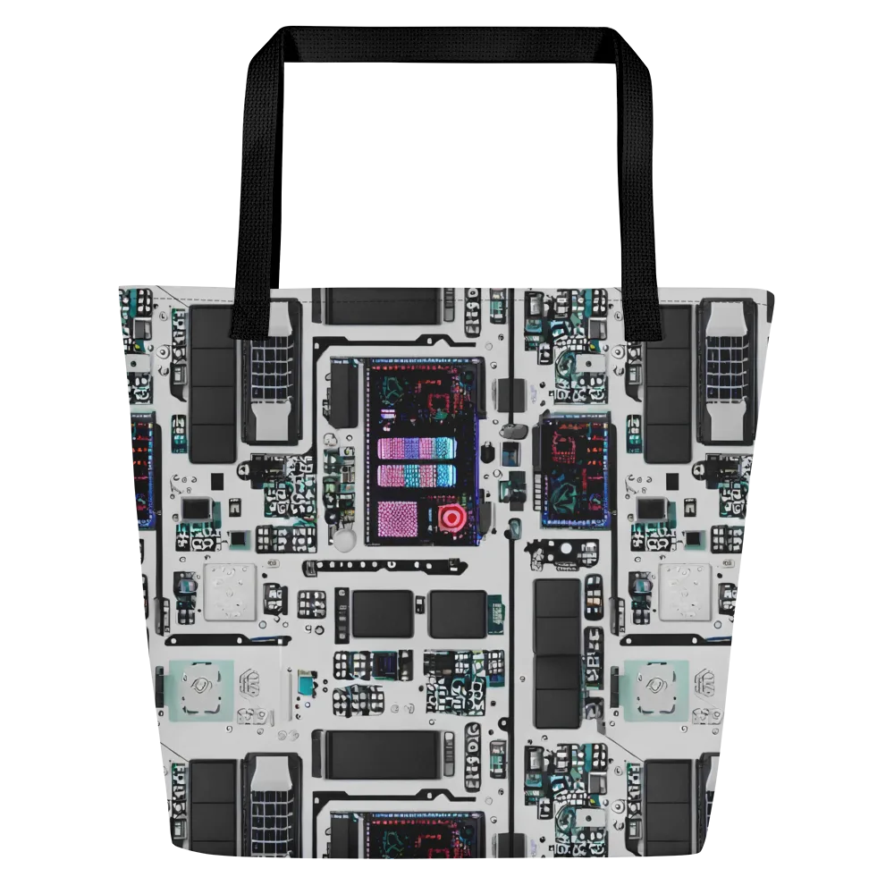 Wired Wonders on Large Tote Bag W/ Pocket — Front